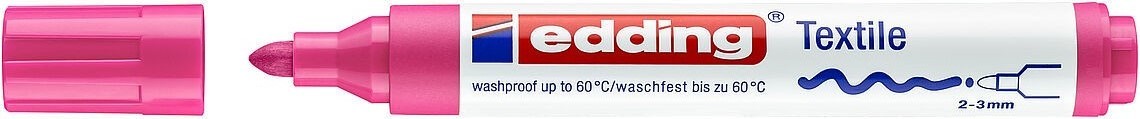 Edding 4500 Tekstil Kalemi 2-3mm Fosforlu Pembe