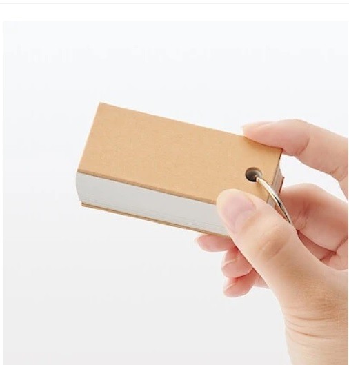 Muji Anahtarlık Cep Notluk , Kelime Kartları 6,8 x 3,0cm 100 yaprak