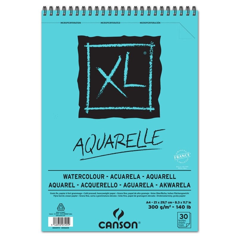 Canson XL  Aquarelle 300 Gr A4 Suluboya Defteri
