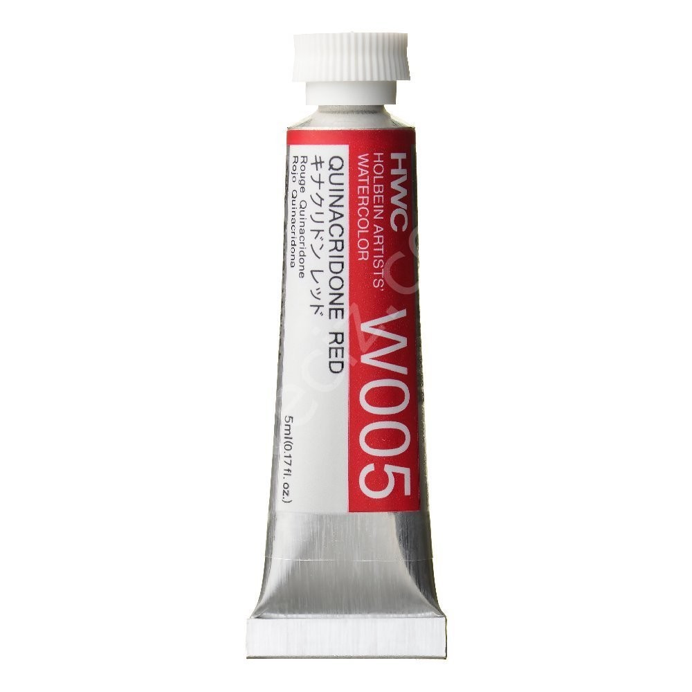 Holbein Profesyonel Tüp Şeffaf Suluboya 5 ml Quınacrıdone Red  W005 (C Serisi)