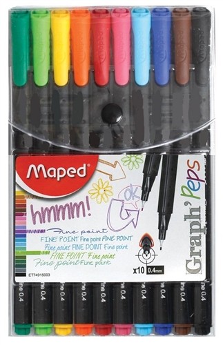 Maped Fineliner 10'lu Fineliner Kalem Seti