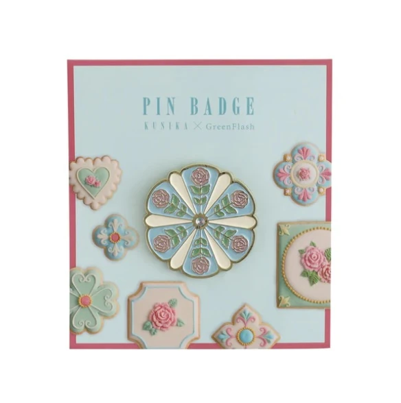 Green Flash & Kunika  Pin Padge Rozet - Mavi
