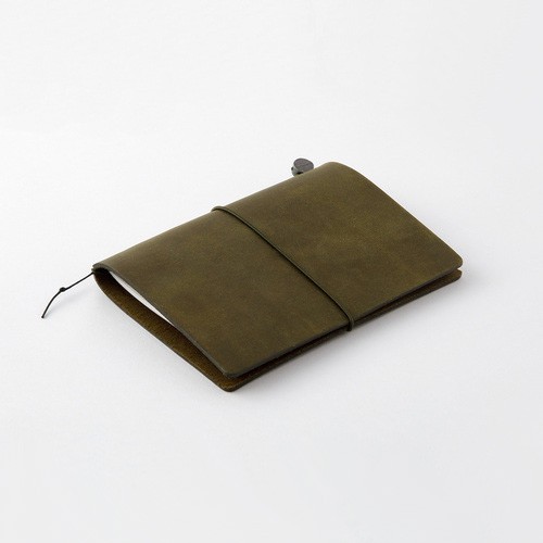 Traveler's Company Notebook  Pasaport Size - Deri Seyahat Defteri - olive