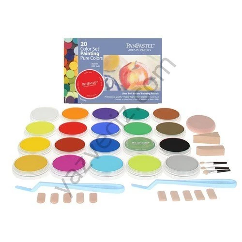 PANPASTEL BOYA SETİ+AKSESUAR 20 RENK - PanPastel