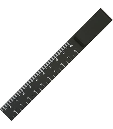 Japon 10 cm lik kitap ayraçlı cetvel Siyah