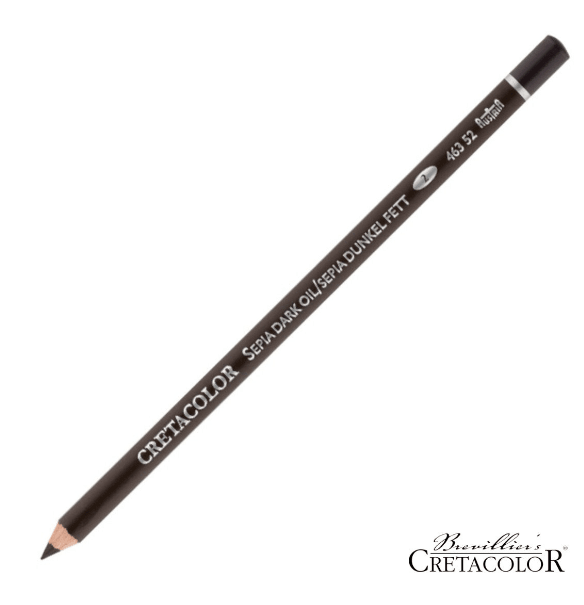 Cretacolor Sepia Oil Pencil Dark Yağlı Dunkel Fett Kalem 463 52