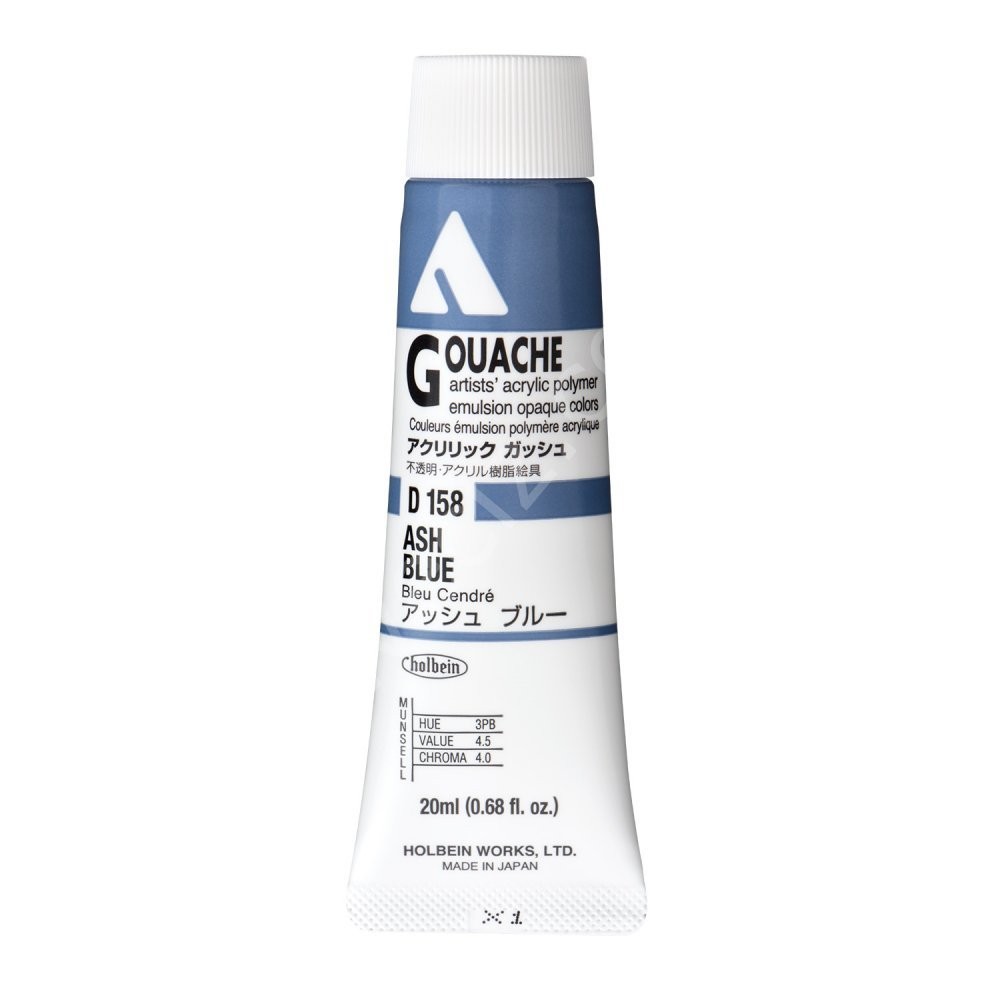 Holbein Akrilik Guaj 20 ml (D158) Ash Blue A Seri