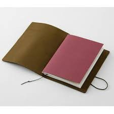 Traveler's Company Notebook  Pasaport Size - Deri Seyahat Defteri - olive