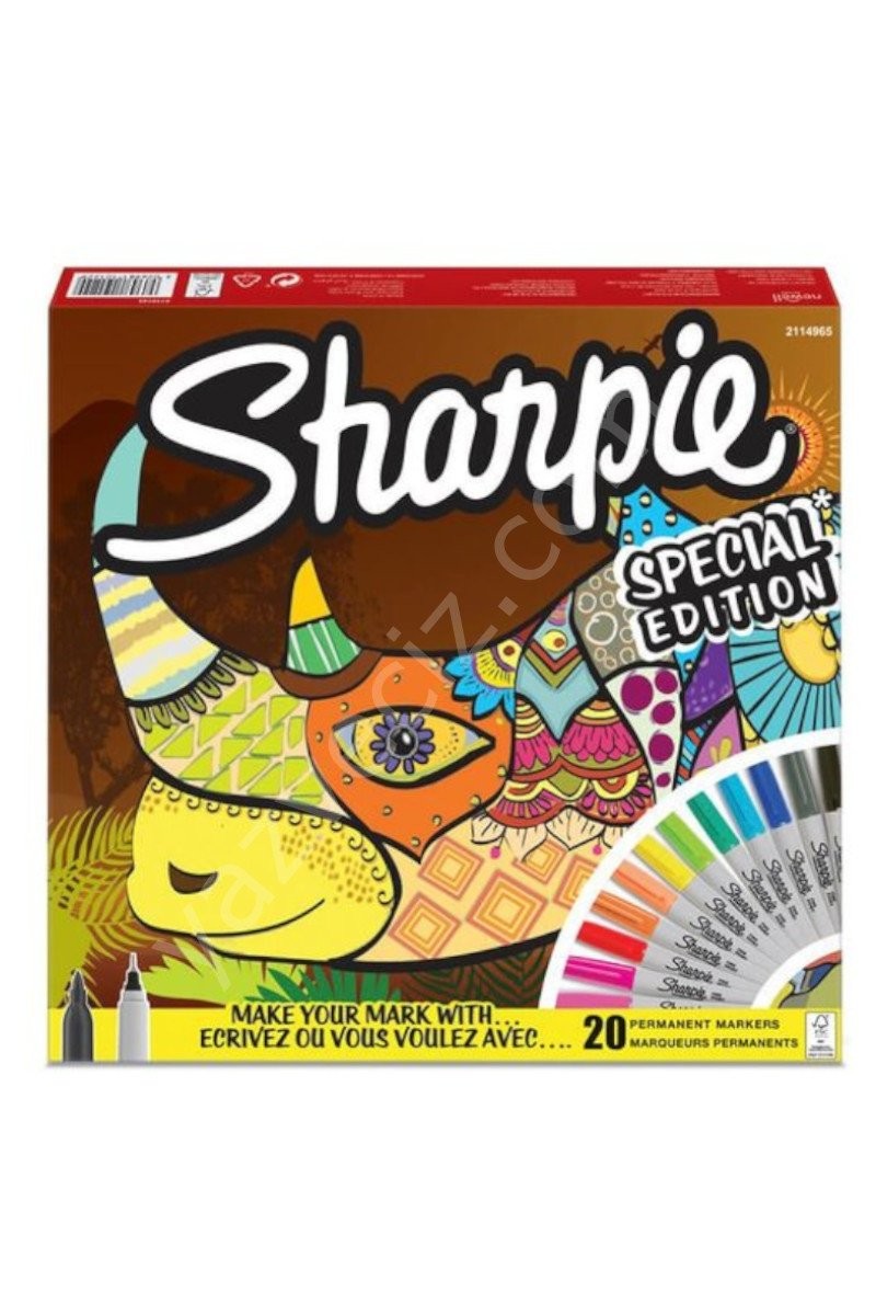 Sharpie 20'li Permanent Kalem Seti Gergedan