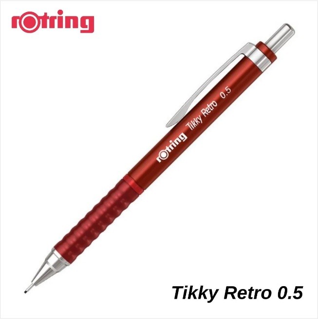 Kampanyalı Rotring Tikky Versatil Uçlu Kalem 0.5mm Retro Metalik Kırmızı