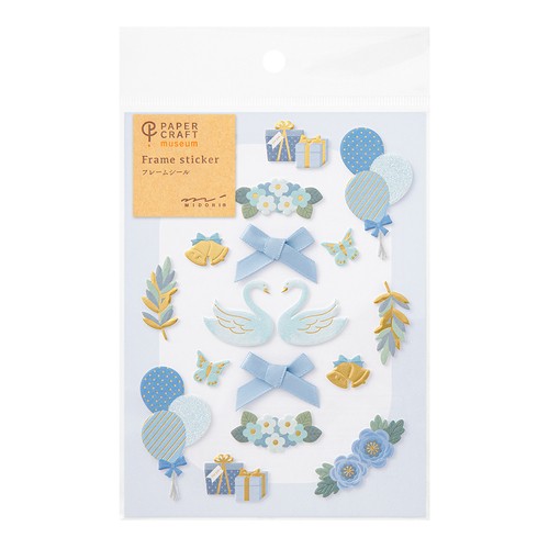 MIDORI Tasarım Kağıt El Sanatları Sticker Çıkartma - Kuğu