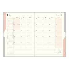 Kampanyalı Midori Çift Programlı  B6 Aylık Blok Pembe │Defter/Günlük Günlük- Ajanda