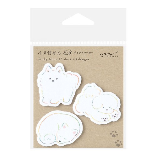 Midori Sticky Notes yapışkan not - Sticker - köpek