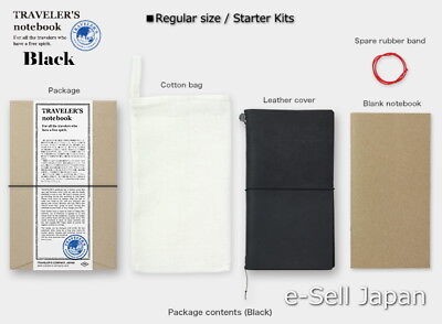 Traveler's Company Notebook Leather Cover - Black
