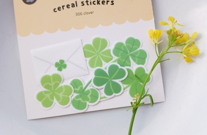 Kore Suatelier Cereal Stickers, Çıkartma - 306 clover