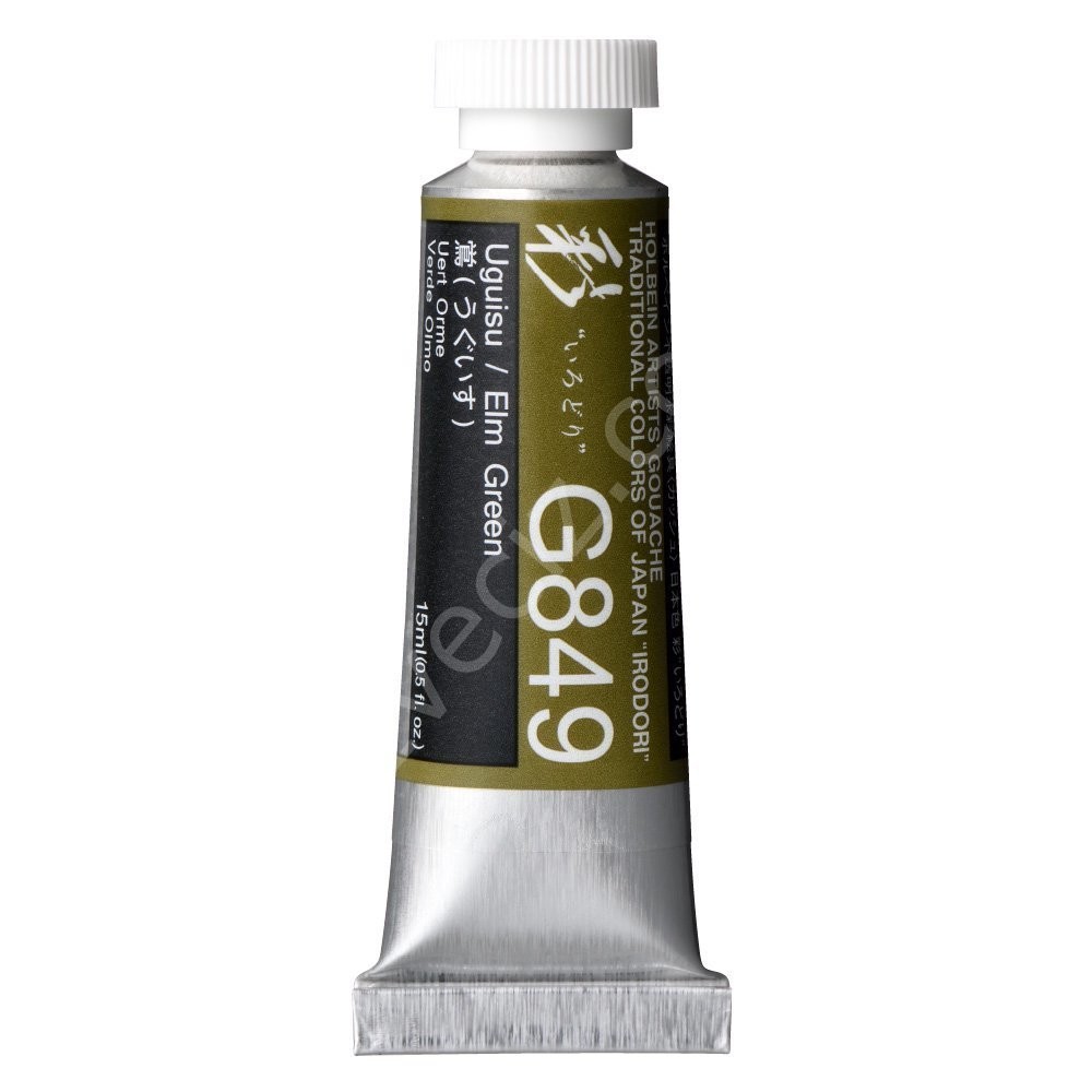 Holbein Artıst Guaj 15 ml Geleneksel Japon Renkleri  (G849) Elm Green Seri A