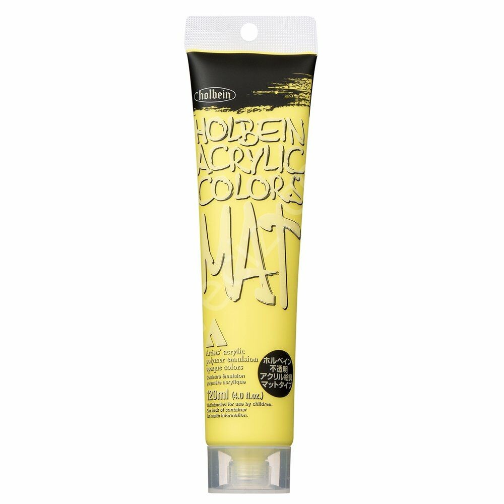 Holbein 120 ml Mat Akrilik Boya M011 Lemon Yellow