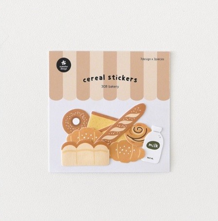  Kore Suatelier Cereal Stickers, Çıkartma – 308 bakery