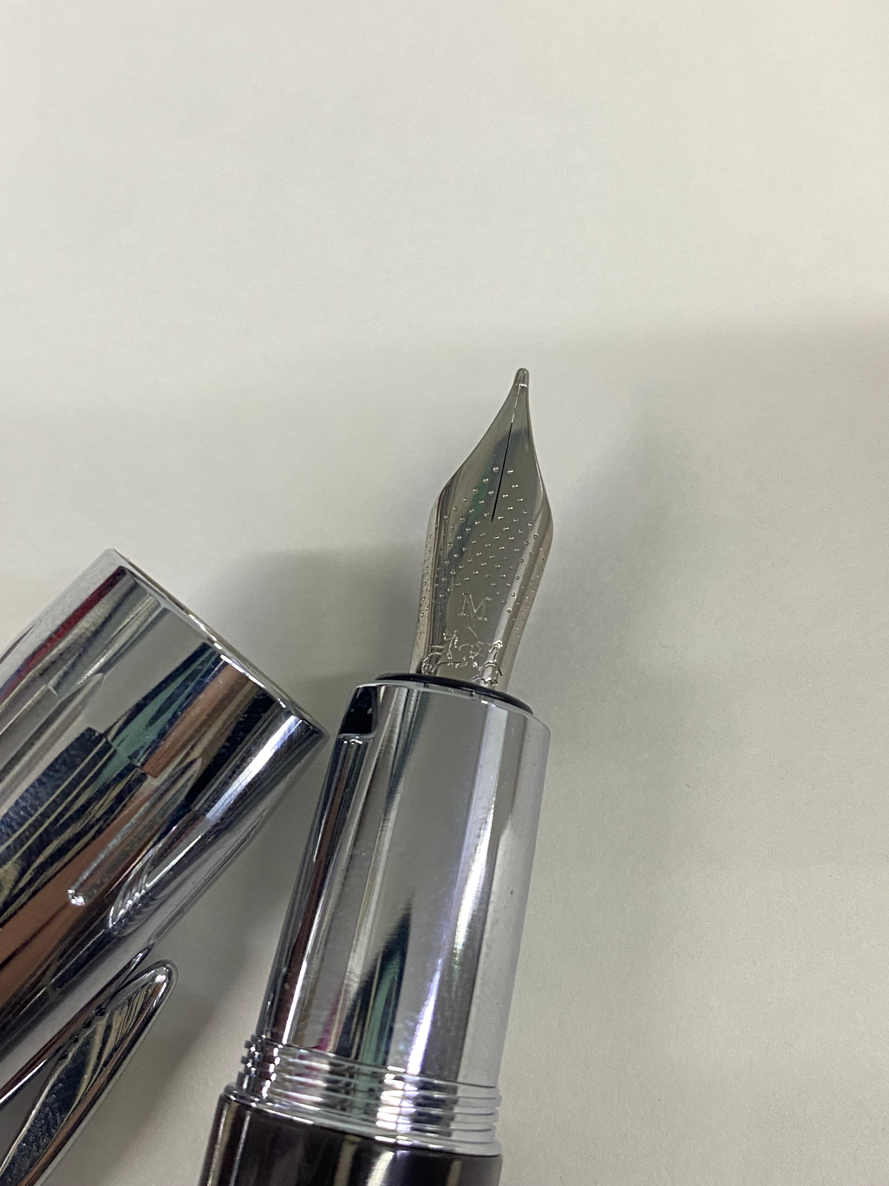Faber Castell E-Motion Kahverengi Desenli Dolma Kalem M Uçlu