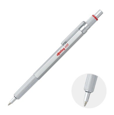 Rotring 600 Tükenmez Kalem Gümüş M 2032578
