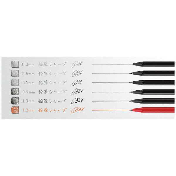 Kokuyo Kırmızı 1.3 mm uçlu Versatil Kalem