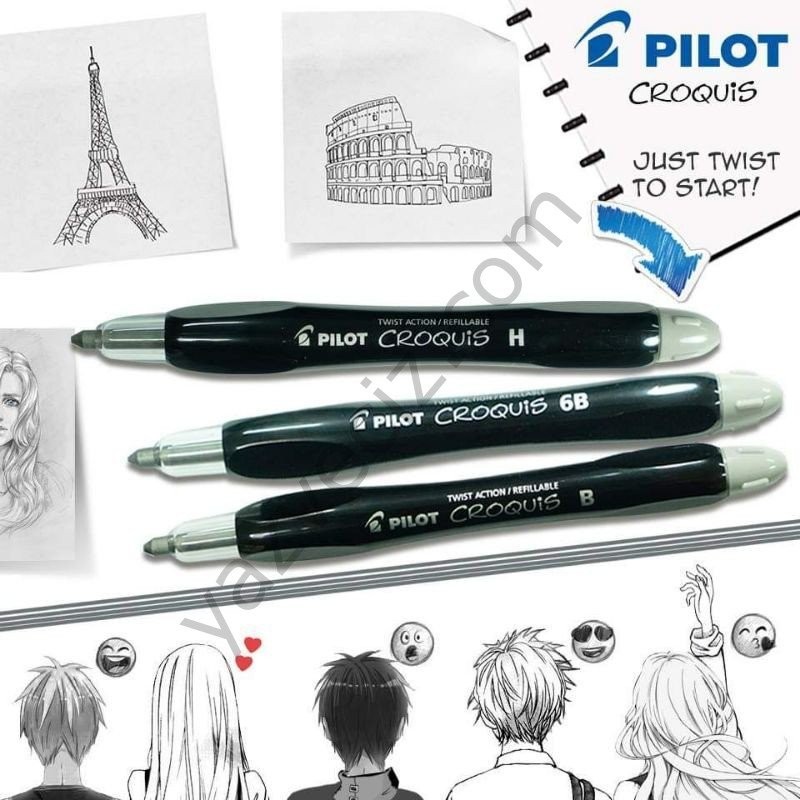 Pilot Croquis 3,8mm Çevirmeli Portmin Kalem