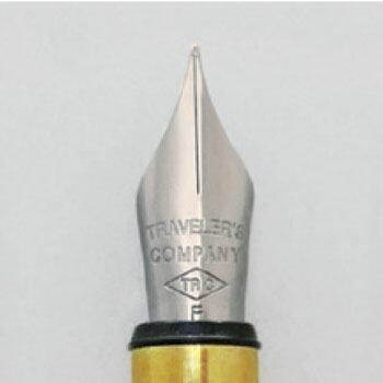 Traveler's Company Brass Fountain Pen  Dolma Kalem Masif Pirinç F Uç