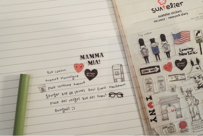  Kore Suatelier Design Sticker Çıkartma - 1012 newyork diary