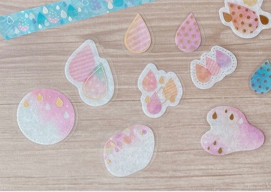 Maskeleme Çıkartma - Sticker - Damla Modelleri 2' li Paket