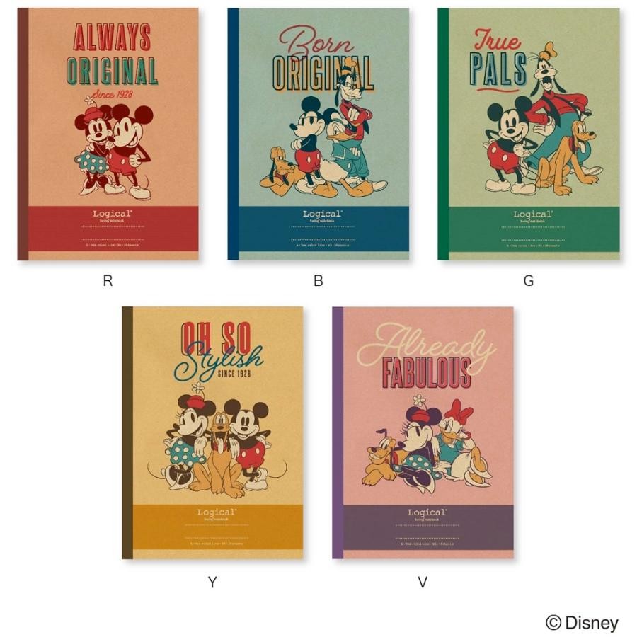 Mickey ve Arkadaşları 5'li Defter Seti , Already Fabulous, Orijinal Japon,B5 Boyut, Noktalı Çizgili