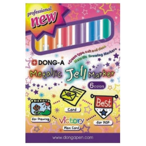 DONG-A METALİK JEL MARKER 6'LI SET