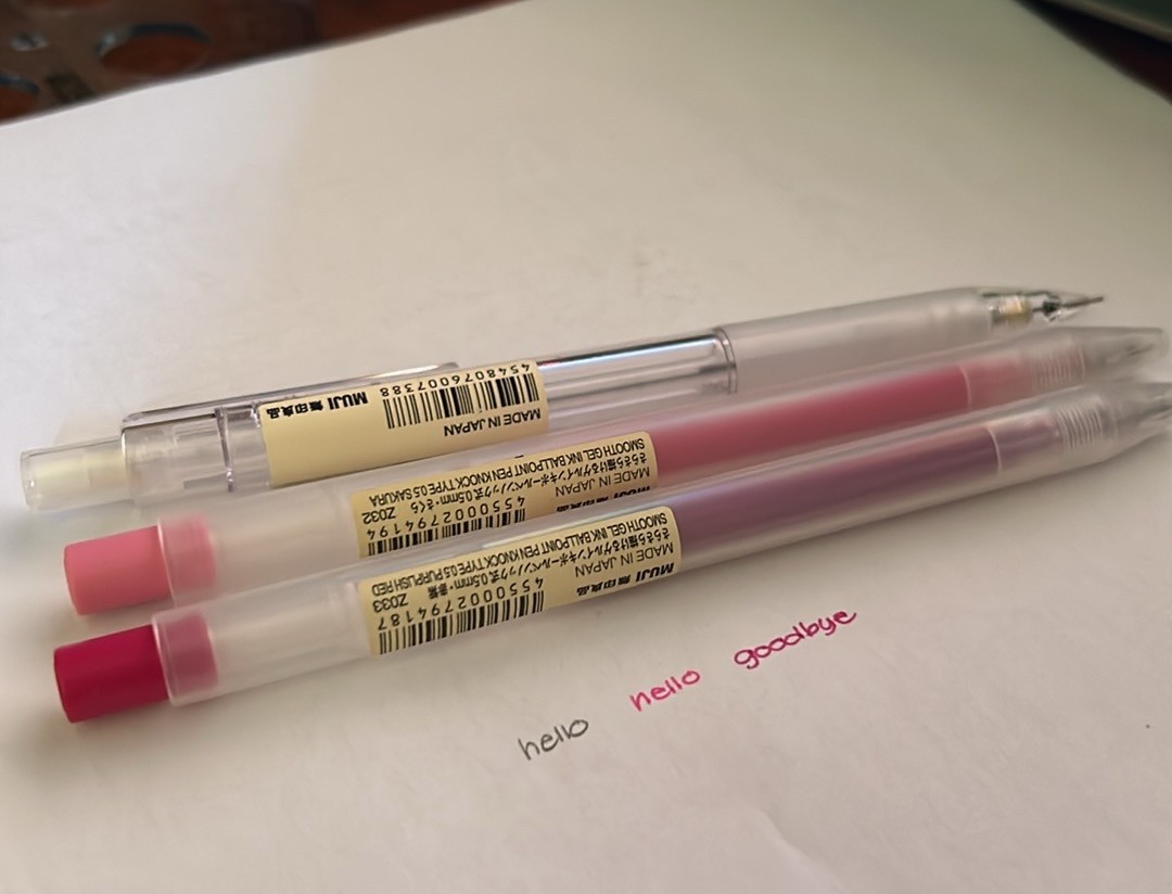 Muji Pürüzsüz Jel Mürekkep Tükenmez Kalem 0.5 mm Pembe