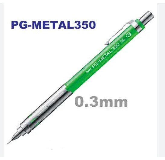 Kampanyalı Pentel Mekanik Kurşun Kalem  PG-METAL350 0.3mm PG313-D Yeşil