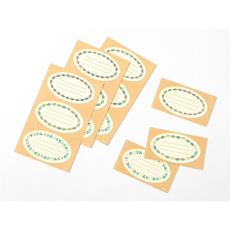 Midori Paper Craft Message Label Yeşil Sticker Çıkartma 12 ad