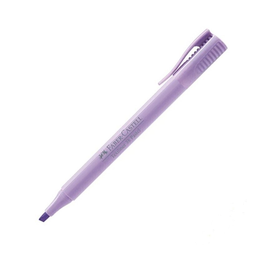 Faber Castell Textliner 38 Pastel Fosforlu Kalem Pastel Lila