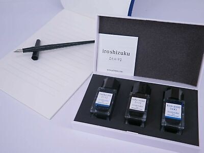 Pilot Iroshizuku Mini Dolma Kalem Mürekkebi - 15 ml Şişe 3 Renk Seti ( Kırmızı - Mavi )