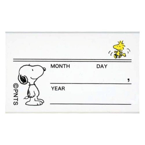 Kodomo Snoopy Etiket Damga Mühür