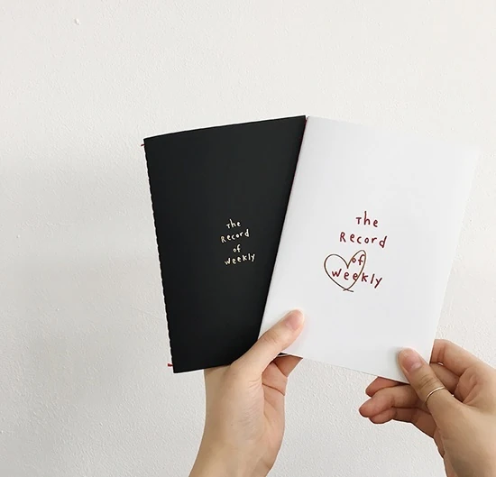 Kampanyalı Kore Suatelier Haftalık Planlayıcı - Siyah Kapak 64 Sayfa