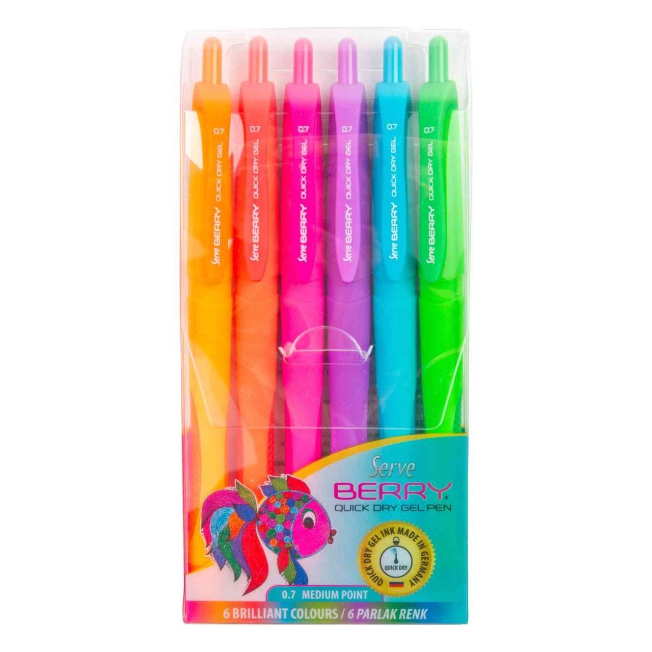 Serve Berry Quıck Gel Pen 0.7 6 LI Set