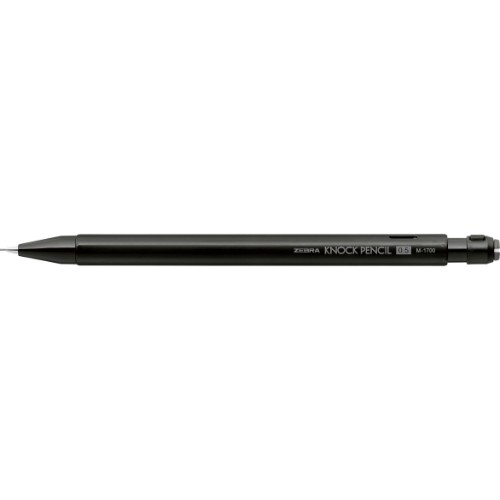 Zebra Knock Pencil Sallamalı Uç Çıkartan Versatil Mekanik Kalem 0.5 mm - Siyah