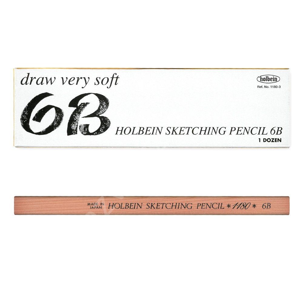 Holbein Profesyonel Sketching Pencil Karakalem 6B