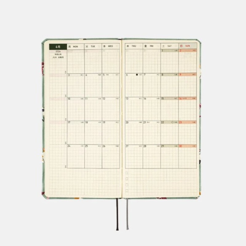 Kampanyalı  Hobonichi Weeks Tie & Chief Cats&Me B6 Slim 2024 Ajanda (Planner)