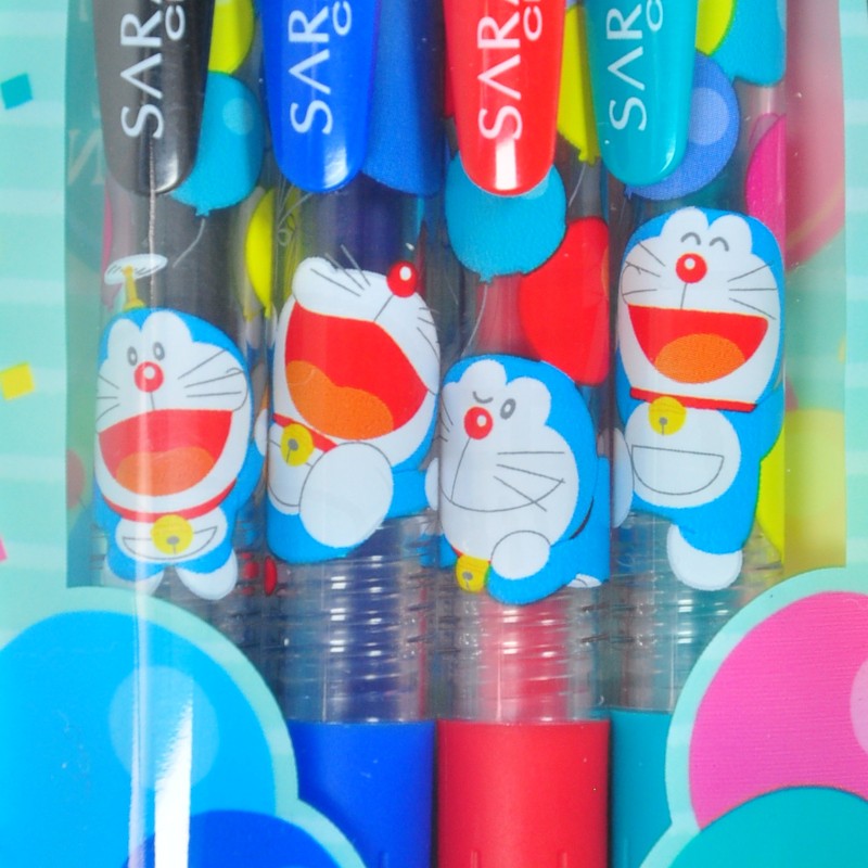 Kampanyalı Zebra Sarasa Clip 4 Color 0.5 mm Doraemon Kalem Seti