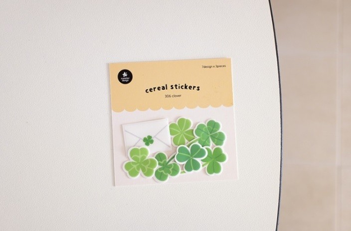 Kore Suatelier Cereal Stickers, Çıkartma - 306 clover