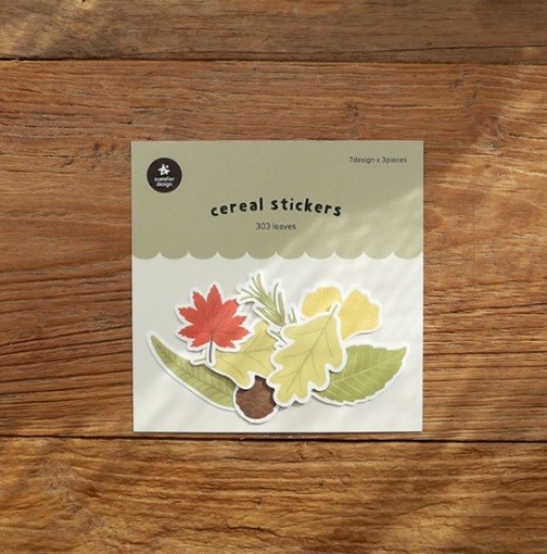 Kore Suatelier Cereal Stickers, Çıkartma – 303 leaves