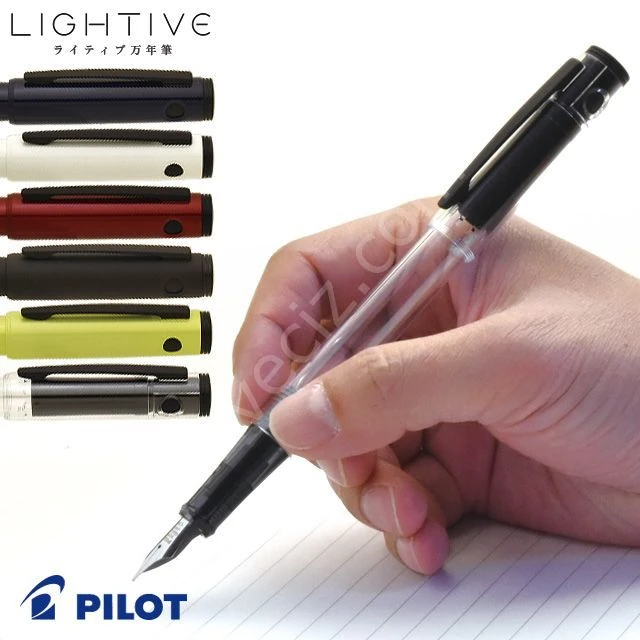 Pilot Fountain Pen Lightive Mat Black F Uç, Dolma Kalem Mat Siyah