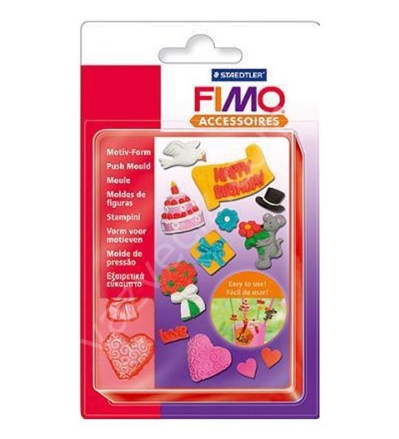 Kampanyalı Staedtler Fimo Push Mould Esnek Pişirmek için Silikon Kalıp-Parti Zamanı