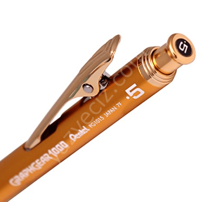 Pentel Graphgear 1000 Gold Mekanik Kurşun Kalem (PG1015LG) Ain Kurşun (Altın)