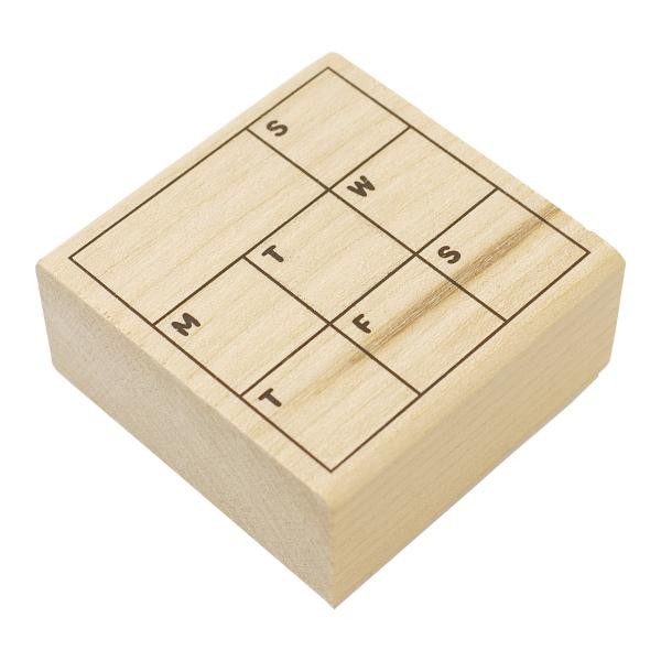Kodomo Haftalık Planlayıcı Ahşap Damga Mühür