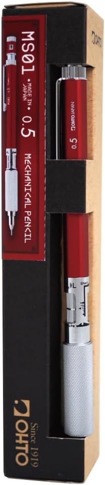 KAMPANYALI Ohto Mechanical pencil 05mm Versatil Kalem Kırmızı MS01-SP5-RD